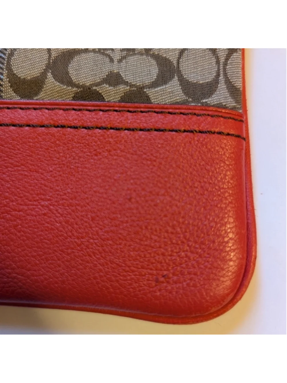 Coach Signature Stripe Swingpack Crossbody Bag In VGUC